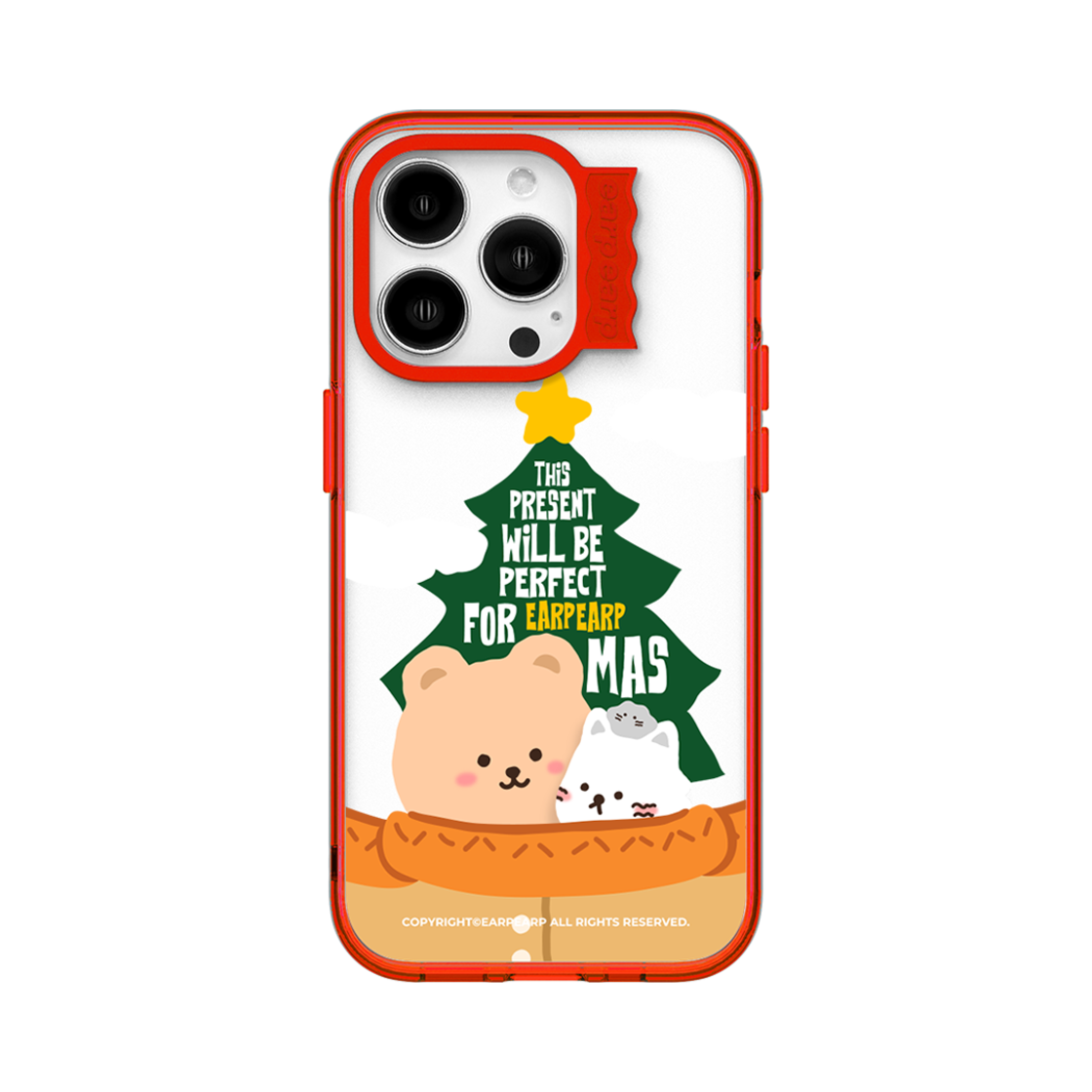 E2411_0526 earpearp Christmas Gift Cochimung Red Wave Label Case