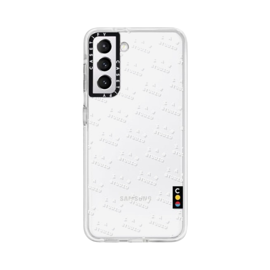 케이스티파이 x 아이앱 스튜디오 갤럭시 화이트 모노그램 로고 케이스 클리어(Casetify x IAB Studio Galaxy White Monogram Logo Case Clear) - 2