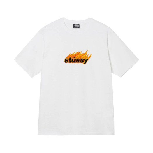 Stussy Flames T-Shirt White