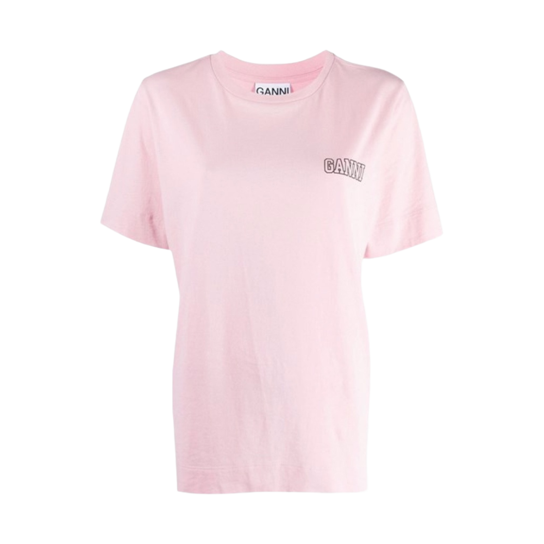 (W) 가니 씬 소프트웨어 로고 티셔츠 스위트 라일락((W) Ganni Thin Software Logo T-Shirt Sweet Lilac) - 1