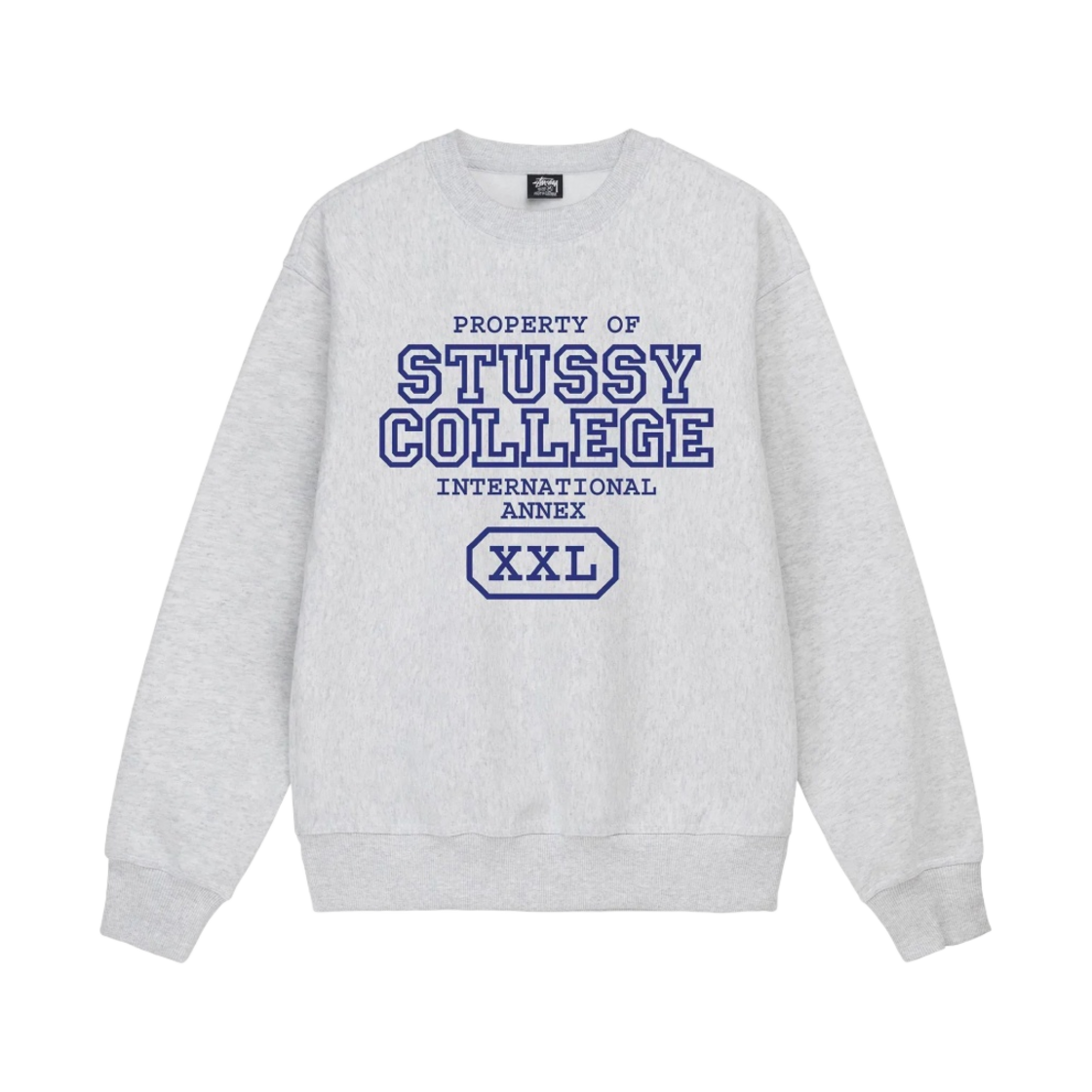 스투시 프로퍼티 오브 크루 크루넥 애쉬 헤더