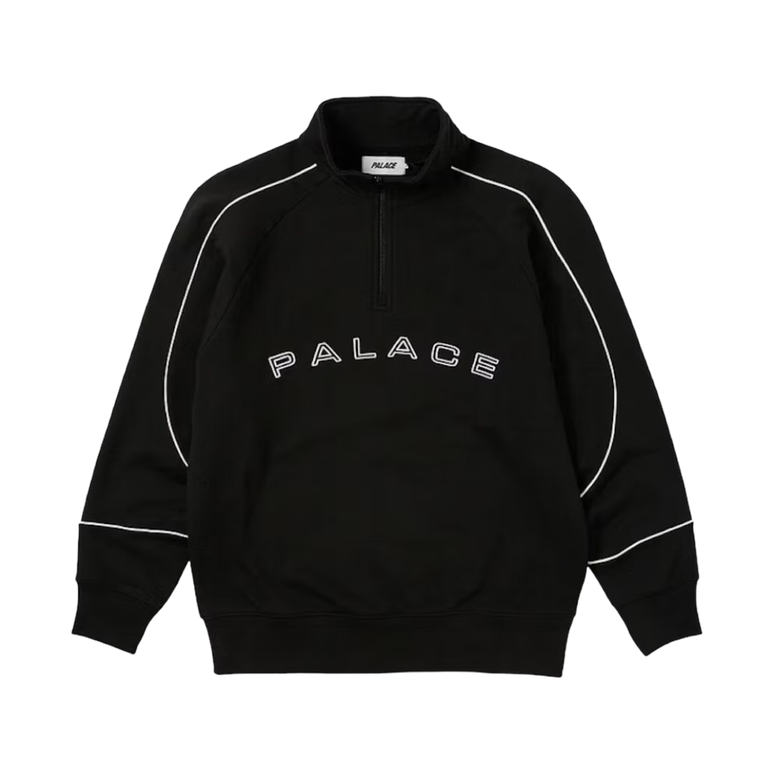 팔라스 스포츠 파이프드 1/4 집 블랙 - 23SS(Palace Sport Piped 1/4 Zip Black - 23SS) - 1