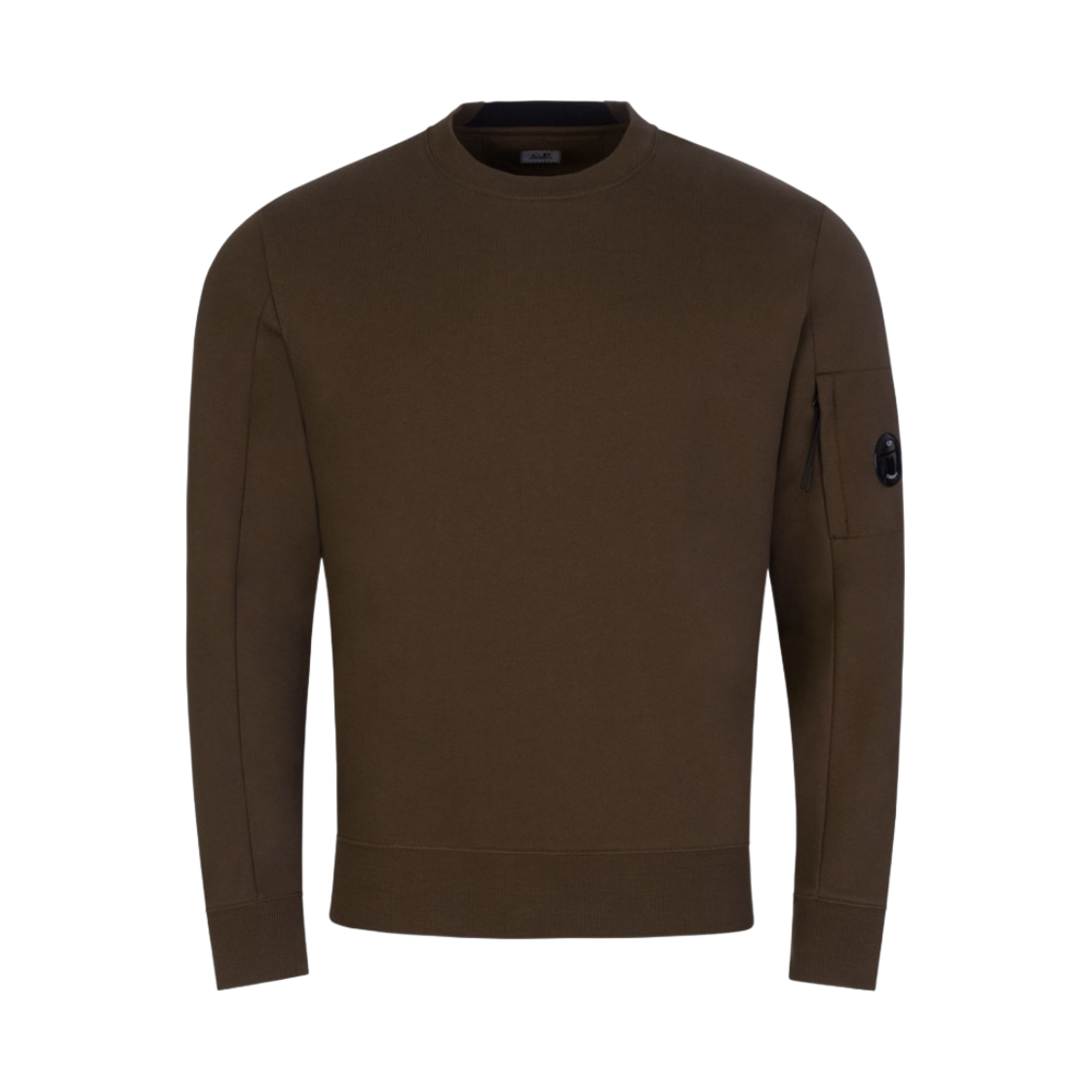 C.P. 컴퍼니 다이애그널 레이즈드 플리스 크루넥 스웨트셔츠 아이비 그린 - 22SS(C.P. Company Diagonal Raised Fleece Crewneck Sweatshirt Ivy Green - 22SS) - 1