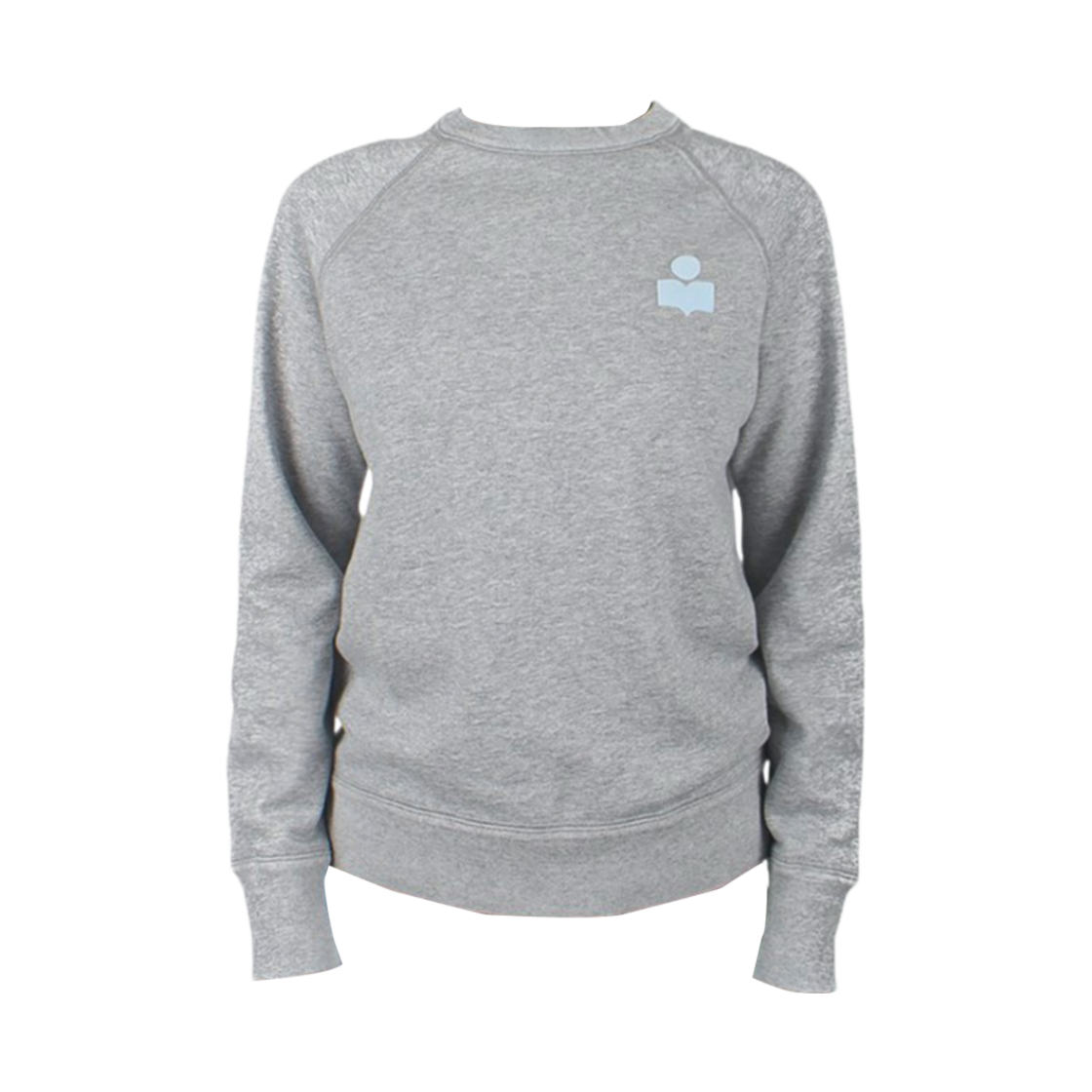 SW0004FA-A1M07E-GYIB (W) Isabel Marant Milla Logo Sweatshirt Grey Ice Blue - 24FW