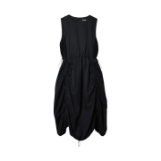 Saenginstudios Nylon Shirring Dress Black