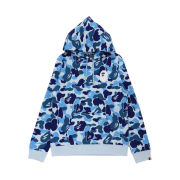 (W) BAPE Big ABC Camo Ape Head Pullover Hoodie Blue