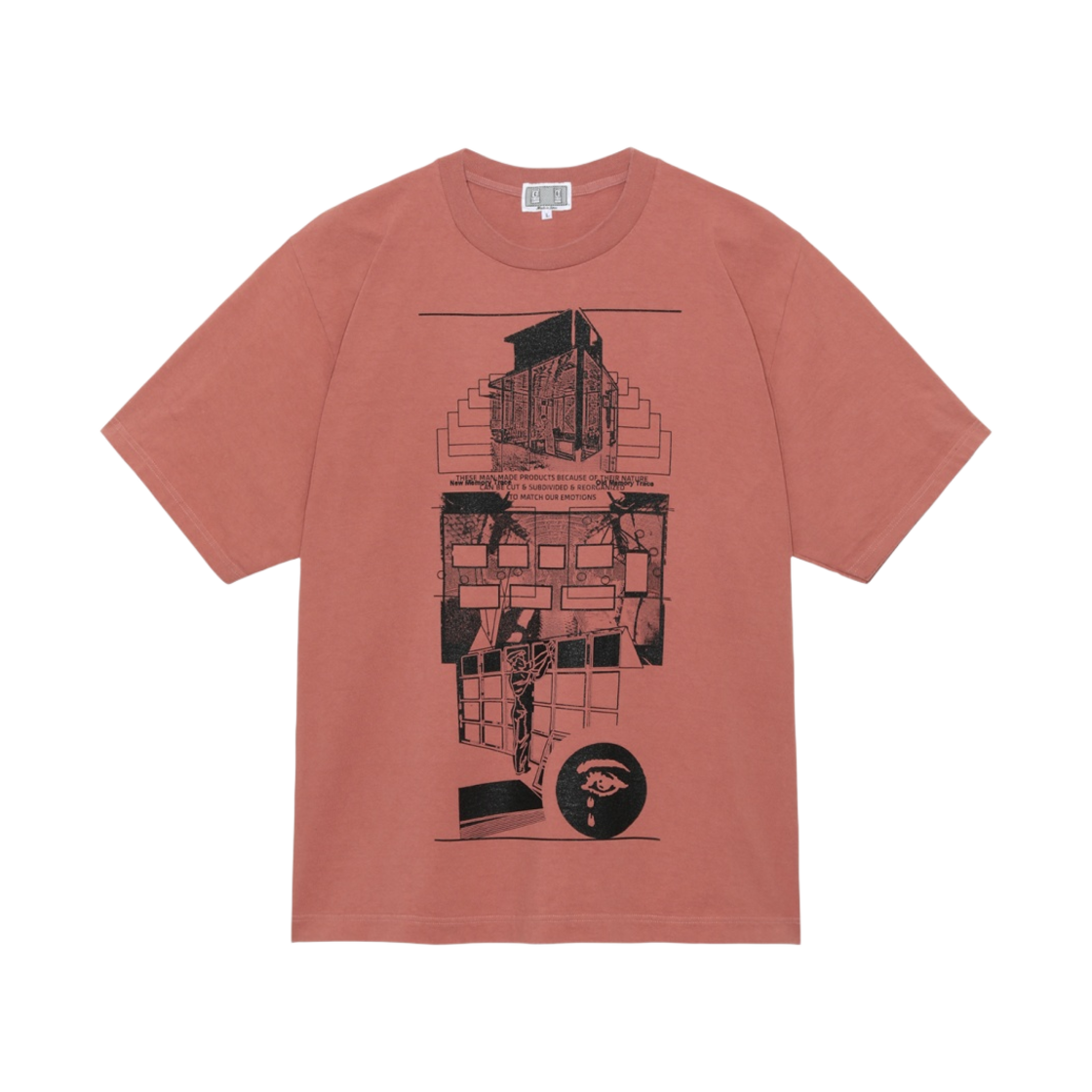 카브엠트 오버다이 MD 프로덕트 티셔츠 버건디 - 23FW