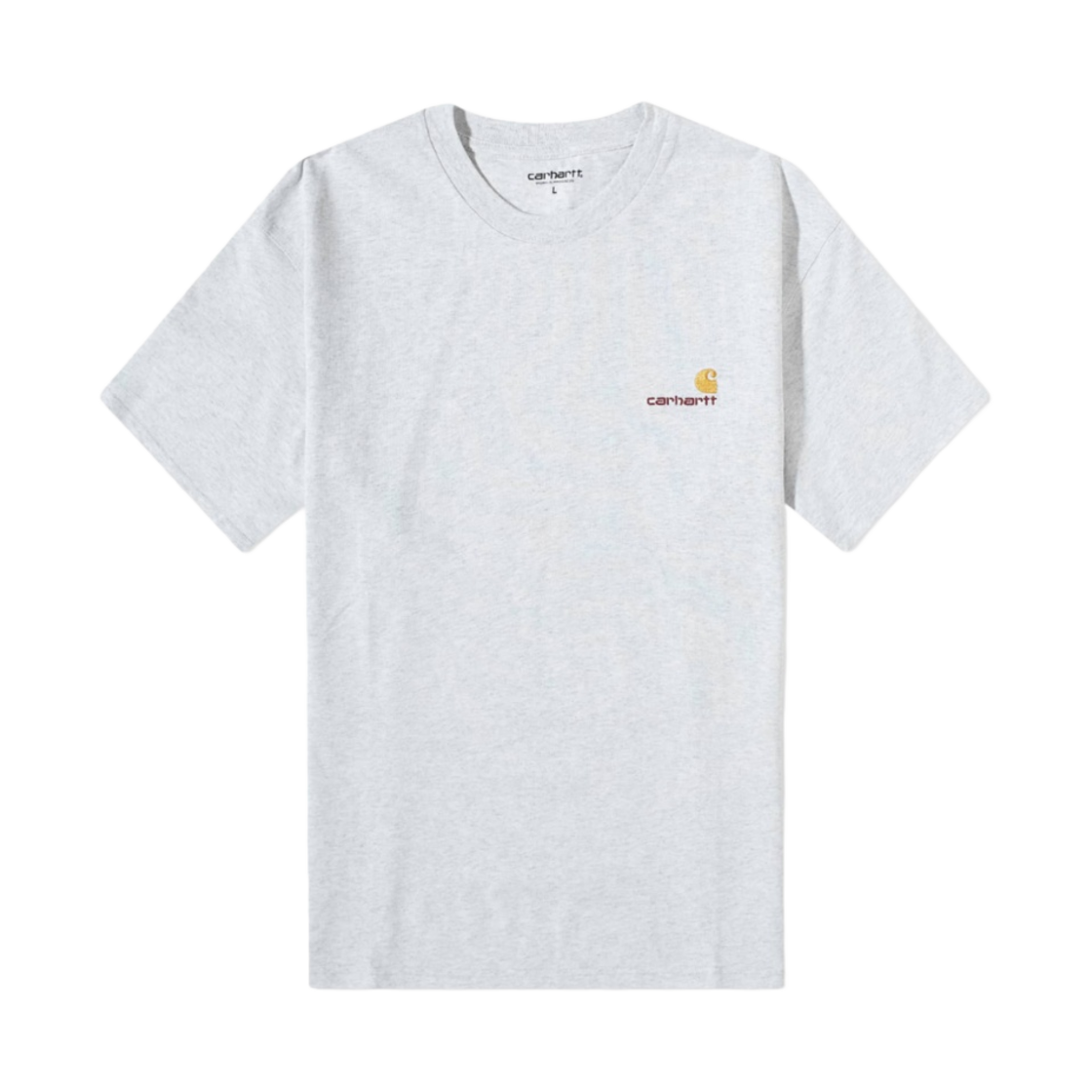 칼하트 WIP 아메리칸 스크립트 티셔츠 애쉬 헤더(Carhartt WIP American Script T-Shirt Ash Heather) - 1