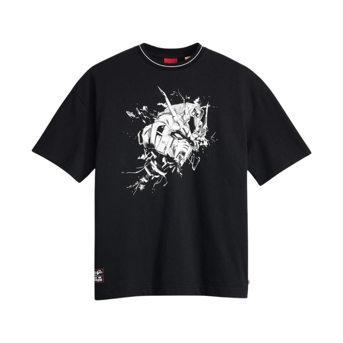 A74120001 Levi's x Gundam Seed Boxy T-Shirt Destruction Black