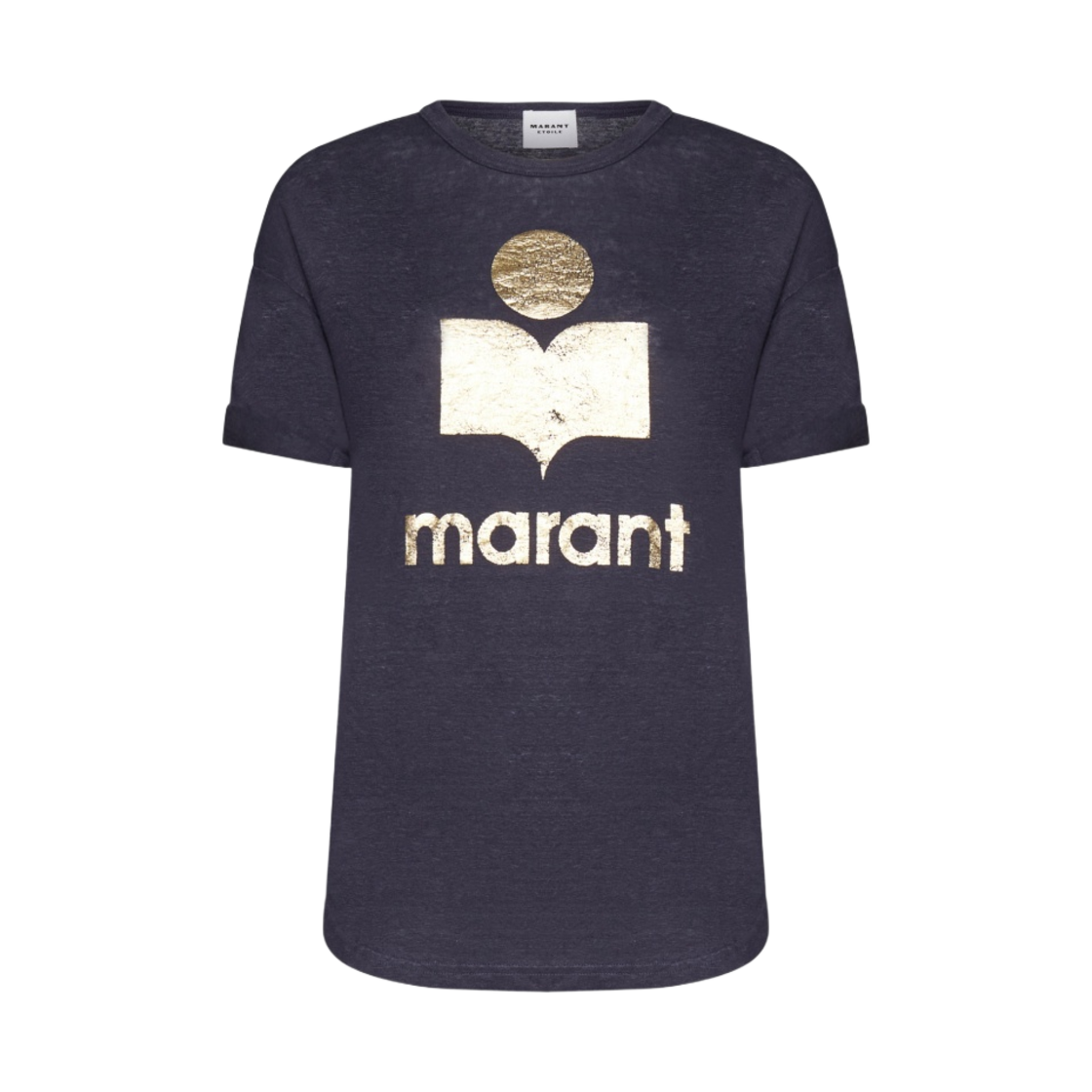 TS0004FA-A1N10E-FNGO (W) Isabel Marant Koldi Logo T-Shirt Faded Night Gold - 23SS
