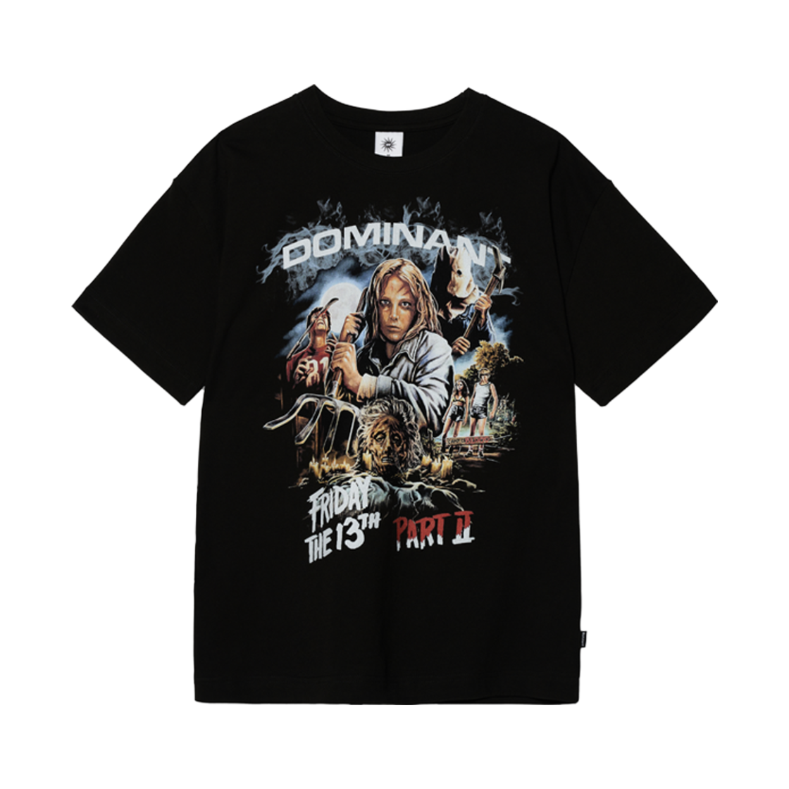 도미넌트 유니섹스 좀비2 오버핏 프린팅 반팔 티셔츠 블랙(Dominant Unisex Zombie 2 Overfit Printing Short Sleeve T-Shirt_Black)
