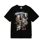 Dominant Unisex Zombie 2 Overfit Printing Short Sleeve T-Shirt_Black
