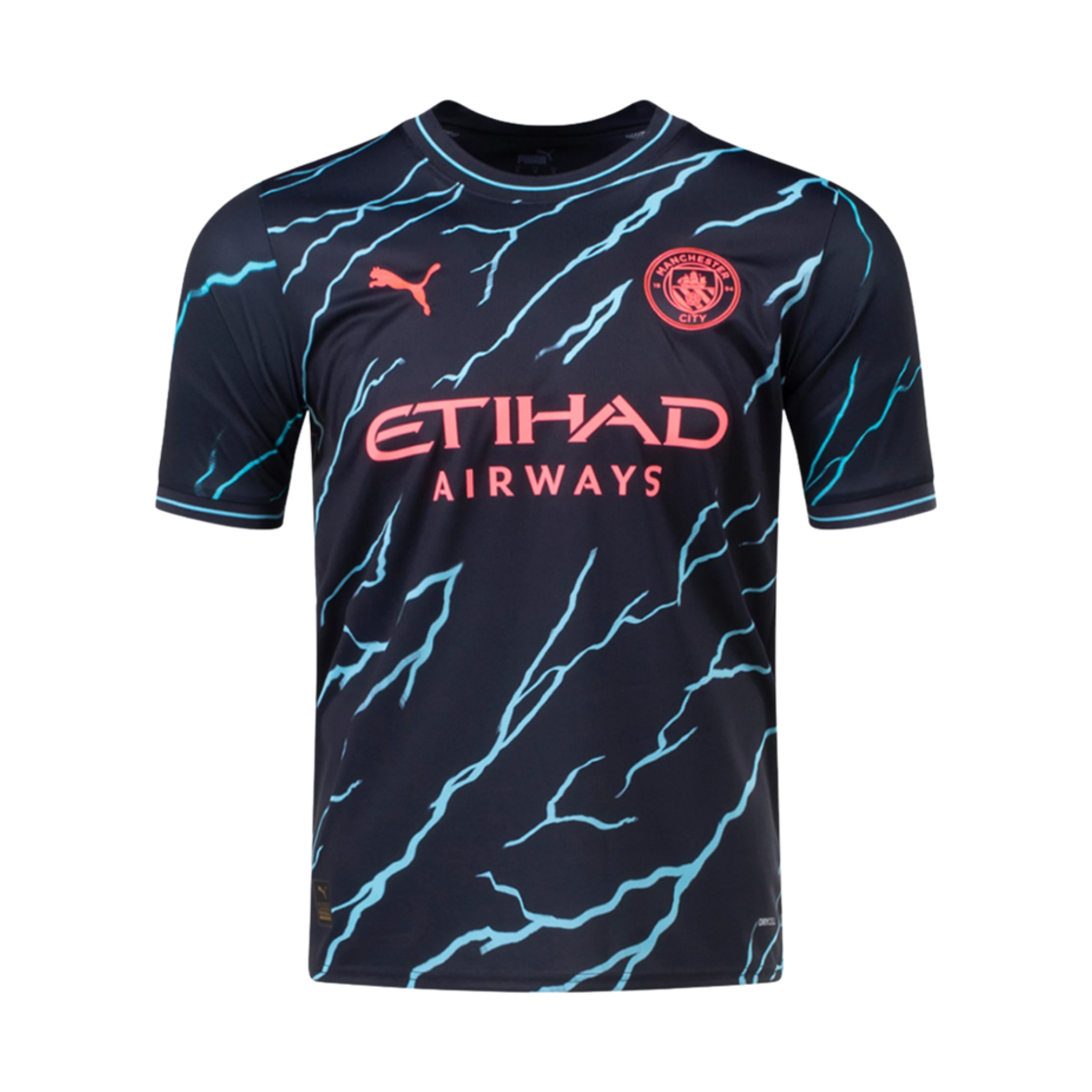 774695-03 Puma Manchester City 2023/24 Authentic Third Jersey Dark Navy Hero Blue (Non Marking Ver.)