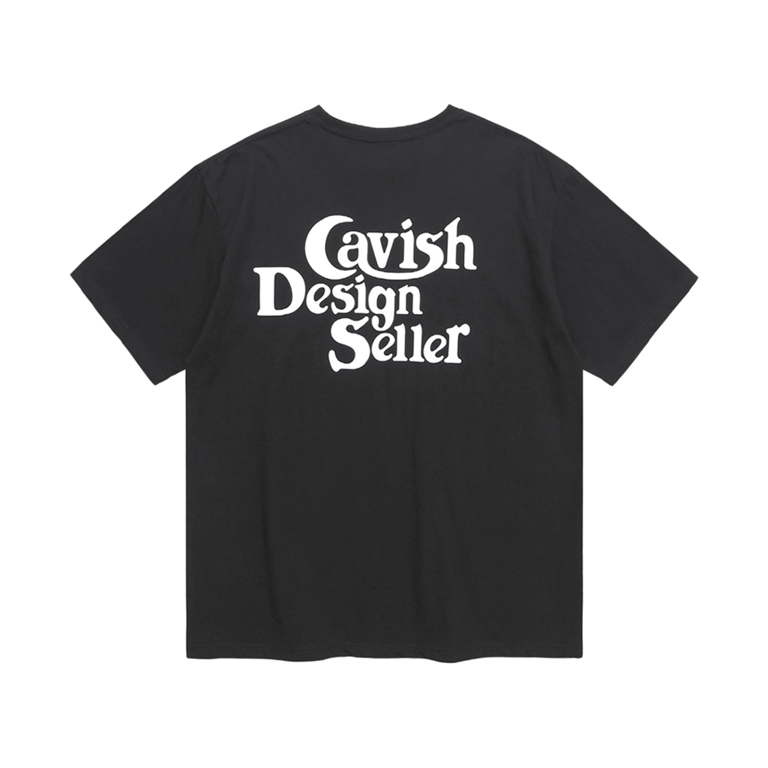 카비시 셀러 로고 숏슬리브 티셔츠 블랙(CAVISH Seller Logo SS Tee Black)