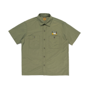 Human Made Nylon S/S Shirt Olive Drab