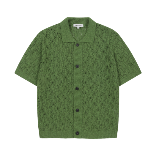 J3WAM25211GRX AMOUPRE Short Sleeve Cardigan Green