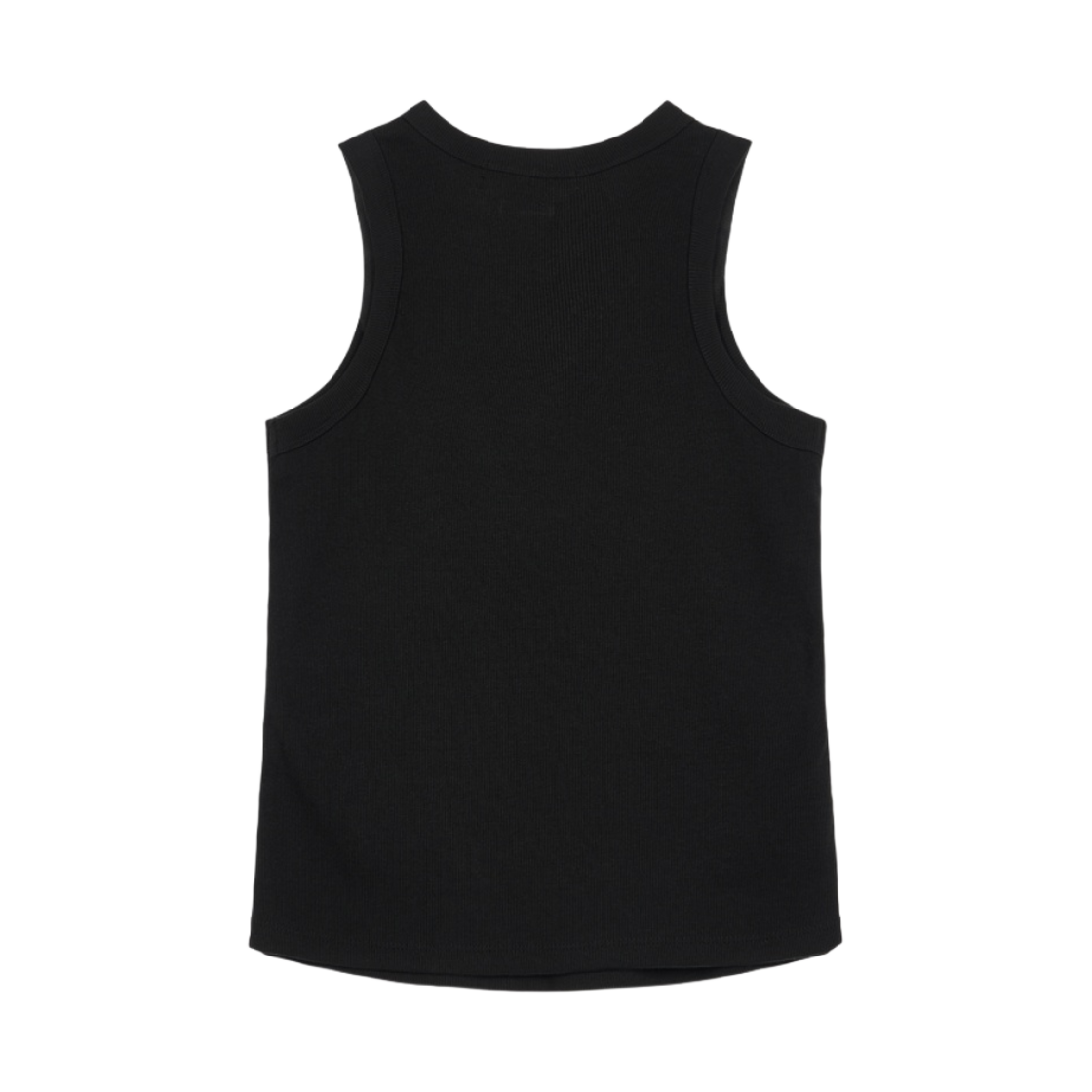 (W) 다이닛 립드 슬리브리스 블랙((W) Deinet Ribbed Sleeveless in Black) - 2