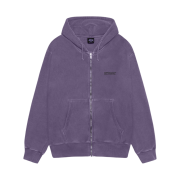 Stussy Pigment Dyed Jumbo Zip Hoodie Grape