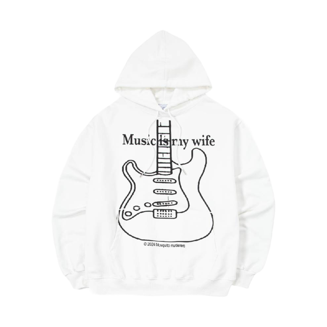 모스키토 머더러스 뮤직 이즈 마이 와이프 후드(Mosquito Murderers Music Is My Wife Hoodie) - 1