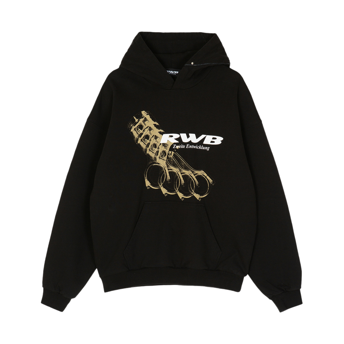 RWB24FWHD002 RWB Piston Hoodie Black