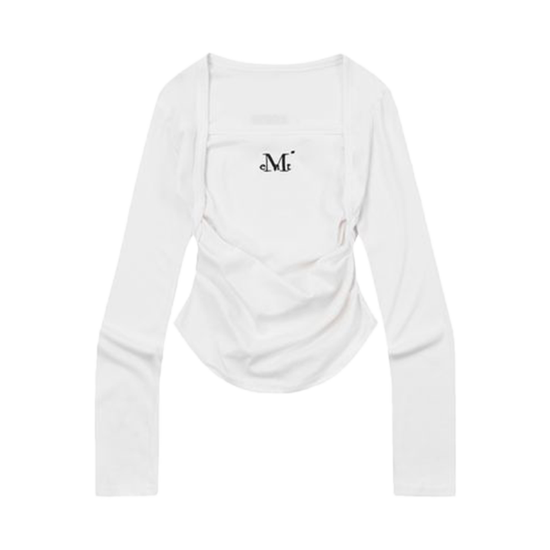 P00000OJ_W MUCENT Mia Layered Top Cardigan T White