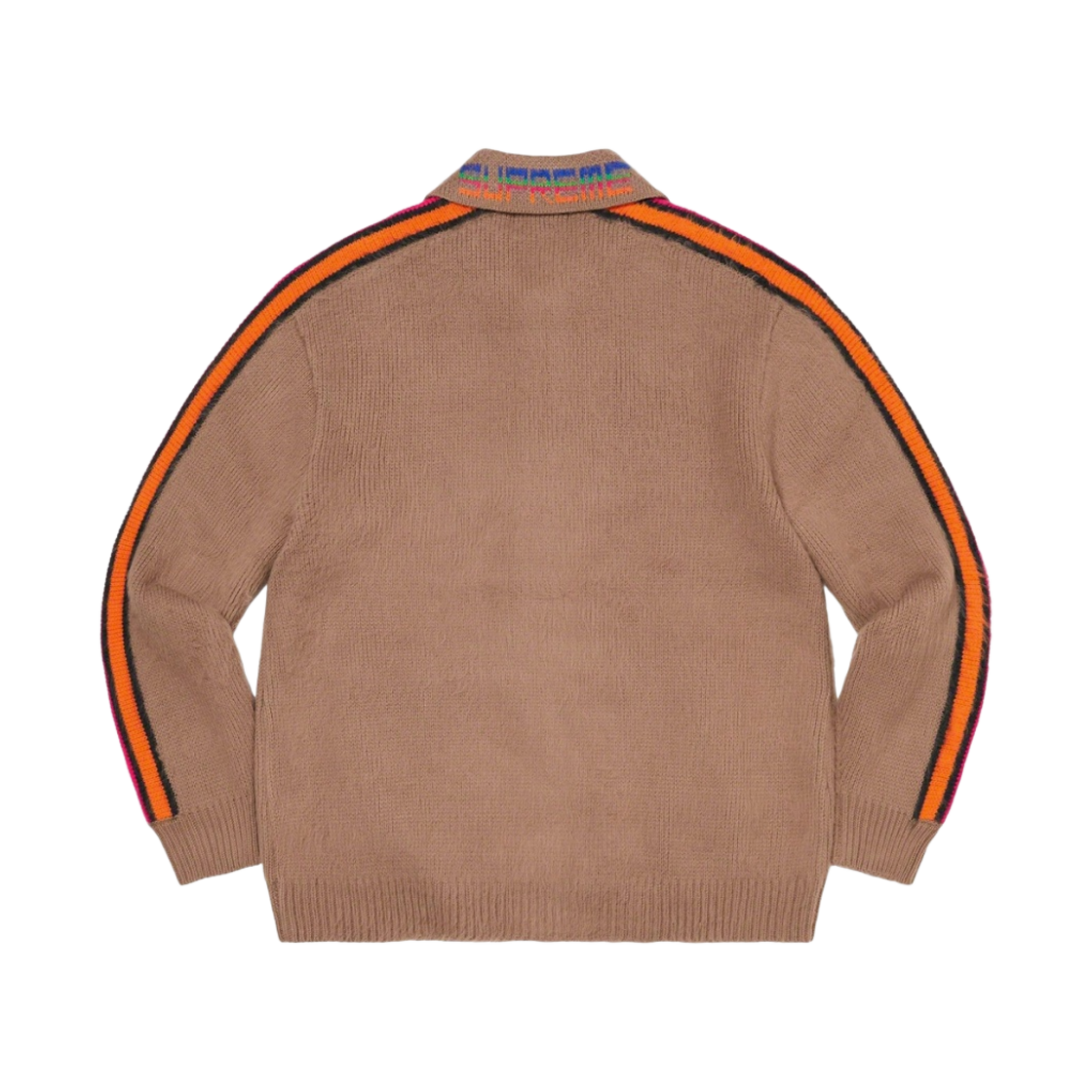 슈프림 슬리브 스트라이프 집업 스웨터 더스티 브라운 - 23SS(Supreme Sleeve Stripe Zip Up Sweater Dusty Brown - 23SS) - 2