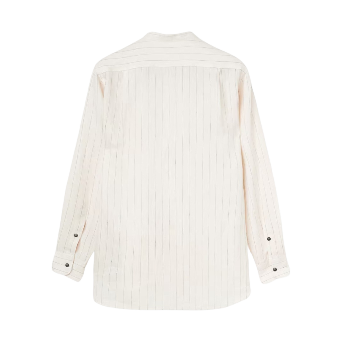 로로 피아나 엘리아 폴로 린넨 셔츠 소프트 화이트 스트라이프(Loro Piana Elia Polo Linen Shirt Soft White Stripes) - 2
