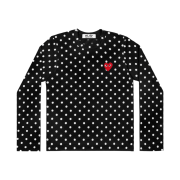 Play Comme des Garcons Polka Dot T-Shirt Black White