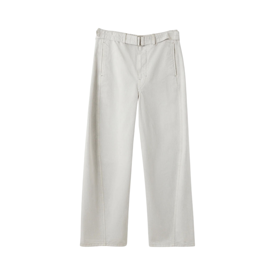 르메르 트위스트 벨트 팬츠 스노위 헤비 데님 스노우 그레이(Lemaire Twisted Belted Pants Snowy Heavy Denim Snow Grey)