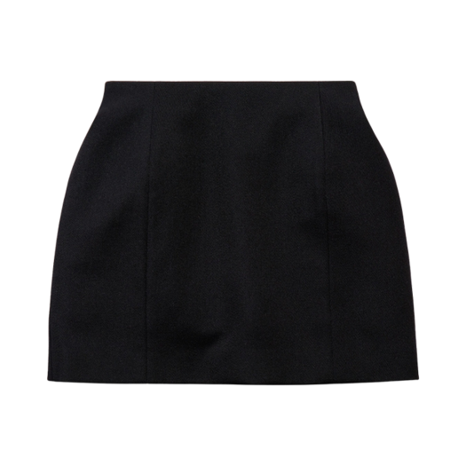 (W) Balenciaga Hourglass Mini Skirt Black