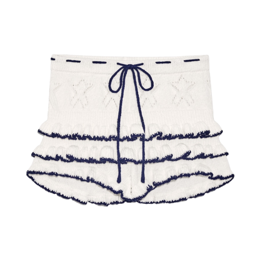 ★GLOWNY★CANDY POP KNIT SHORTS (WHITE)★正規品/韓国直送料込 CANDY POP KNIT SHORTS (WHITE) - GLOWNY