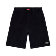 Diesel P-Marshy-Od Sweat Shorts with Injection Molded Logo Black
