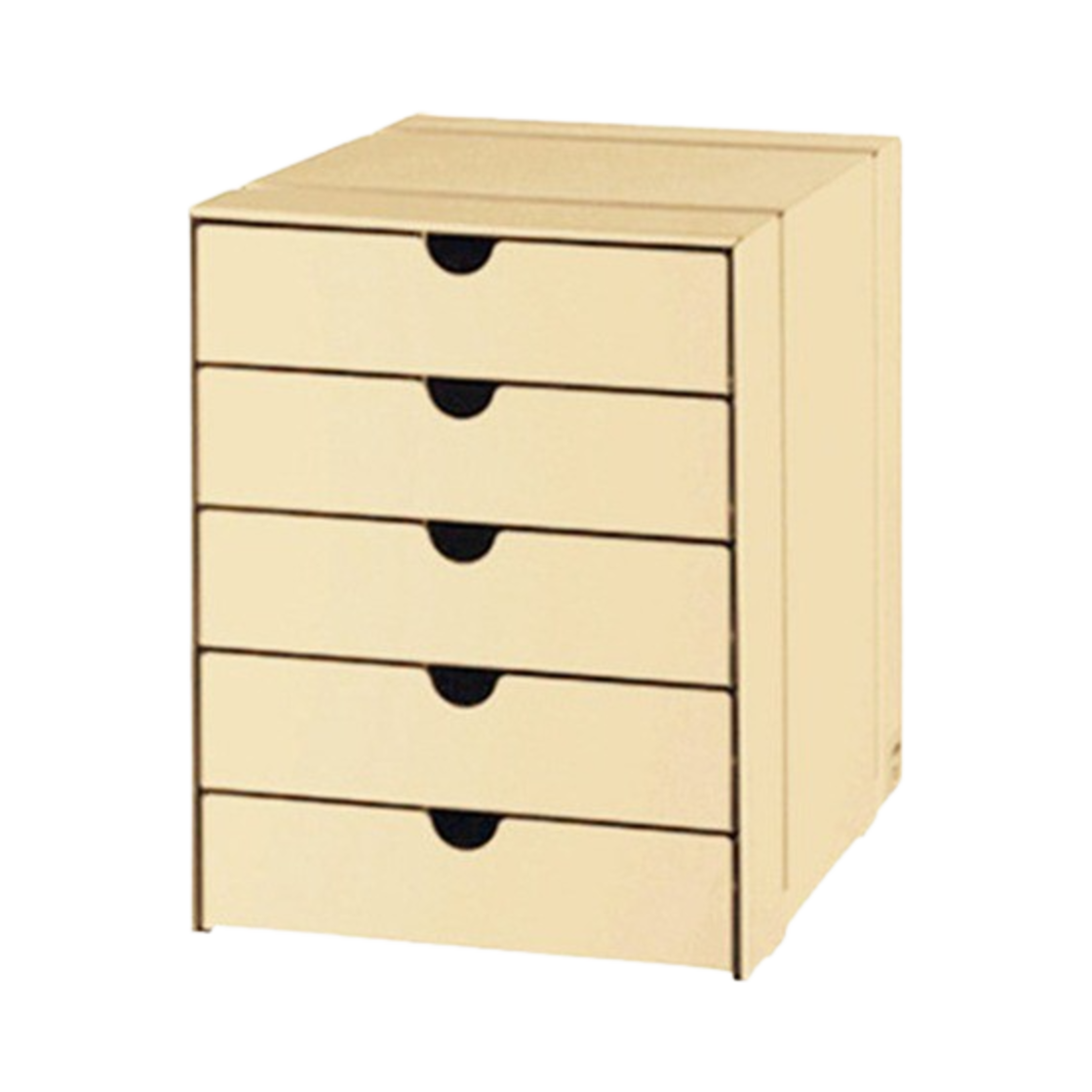 _USM044 USM Inos Box Set C4 with 5 Closed Trays Cream