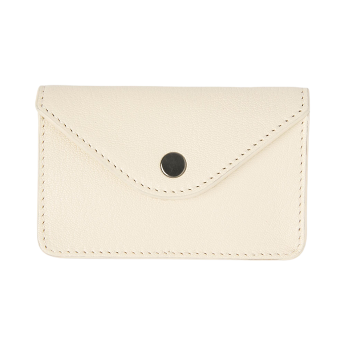 SL0012-LL0035-000 Lemaire Enveloppe Coin Purse Goat Leather White