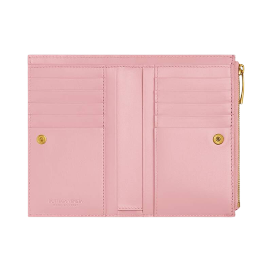 749940VCPP25832 Bottega Veneta Medium Intrecciato Bi-Fold Zip Wallet Ribbon - #2