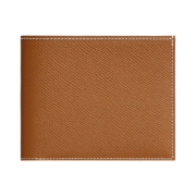 Hermes Citizen Twill Compact Wallet Epsom & Gold Ecru Vert Absinthe
