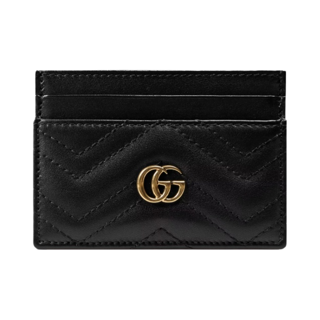 구찌 GG 마몽 카드 케이스 블랙(Gucci GG Marmont Card Case Black)