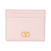 Valentino V Logo Signature Card Holder Pink