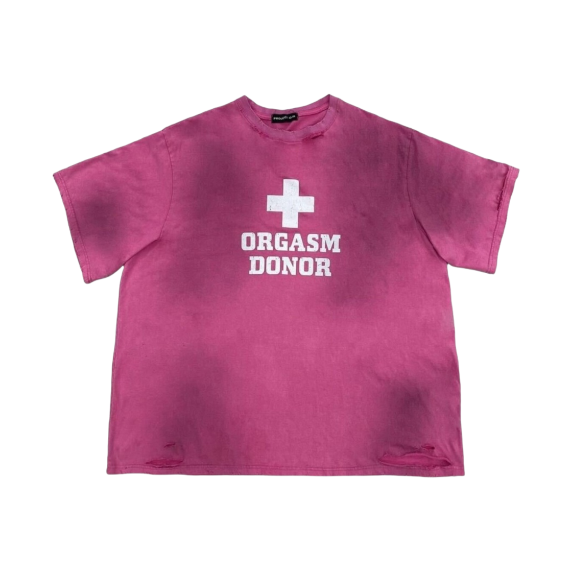 프로젝트 G/R 오르가즘 도너 티셔츠 더티 핑크(Project G/R Orgasm Donor T-Shirt Dirty Pink)