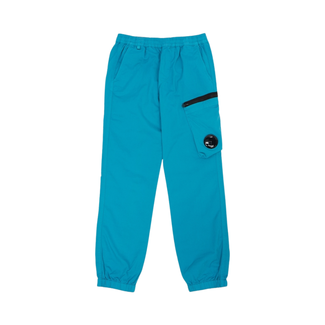 14CKPA072C005400G825 (Kids) C.P. Company U16 Stretch Gabardine Cargo Track Pants Tile Blue - 23SS