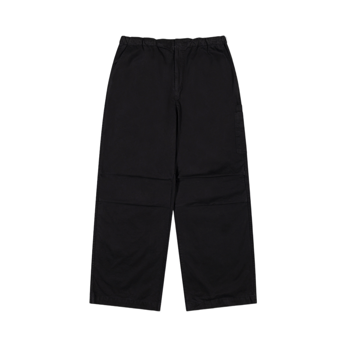 (W) 로우클래식 워시드 코튼 카고 팬츠 블랙((W) Low Classic Washed Cotton Cargo Pants Black)