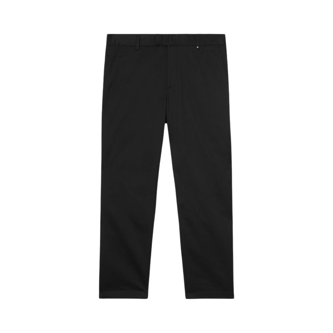 버버리 슬림핏 모노그램 모티프 스트레치 코튼 치노 블랙(Burberry Slim Fit Monogram Motif Stretch Cotton Chino Black) - 1