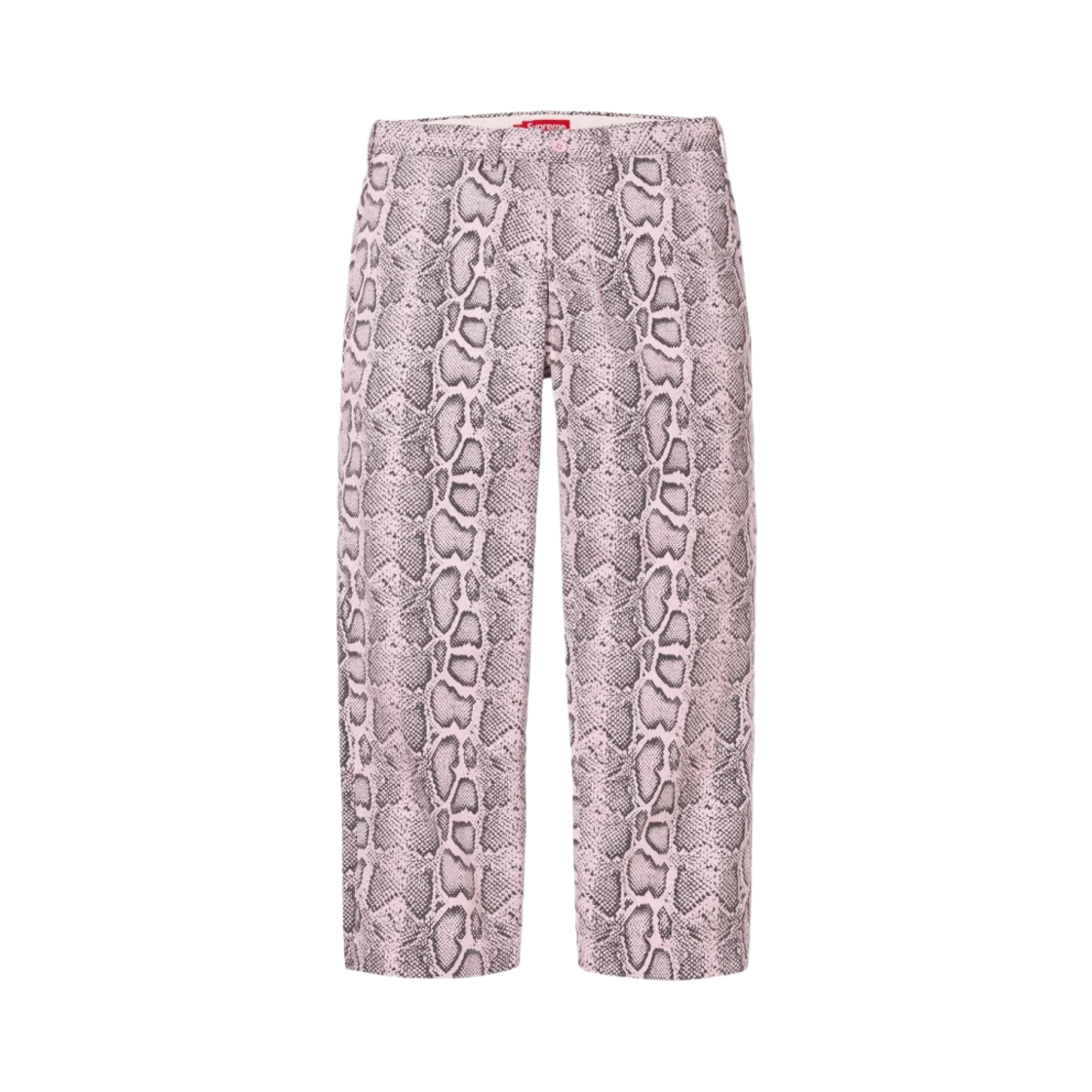 슈프림 스네이크 프린트 치노 팬츠 차콜 - 24SS | Supreme | KREAM