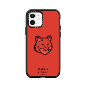 Casetify x Maison Kitsune iPhone Autumn Red Magsafe Impact Case Matte Black