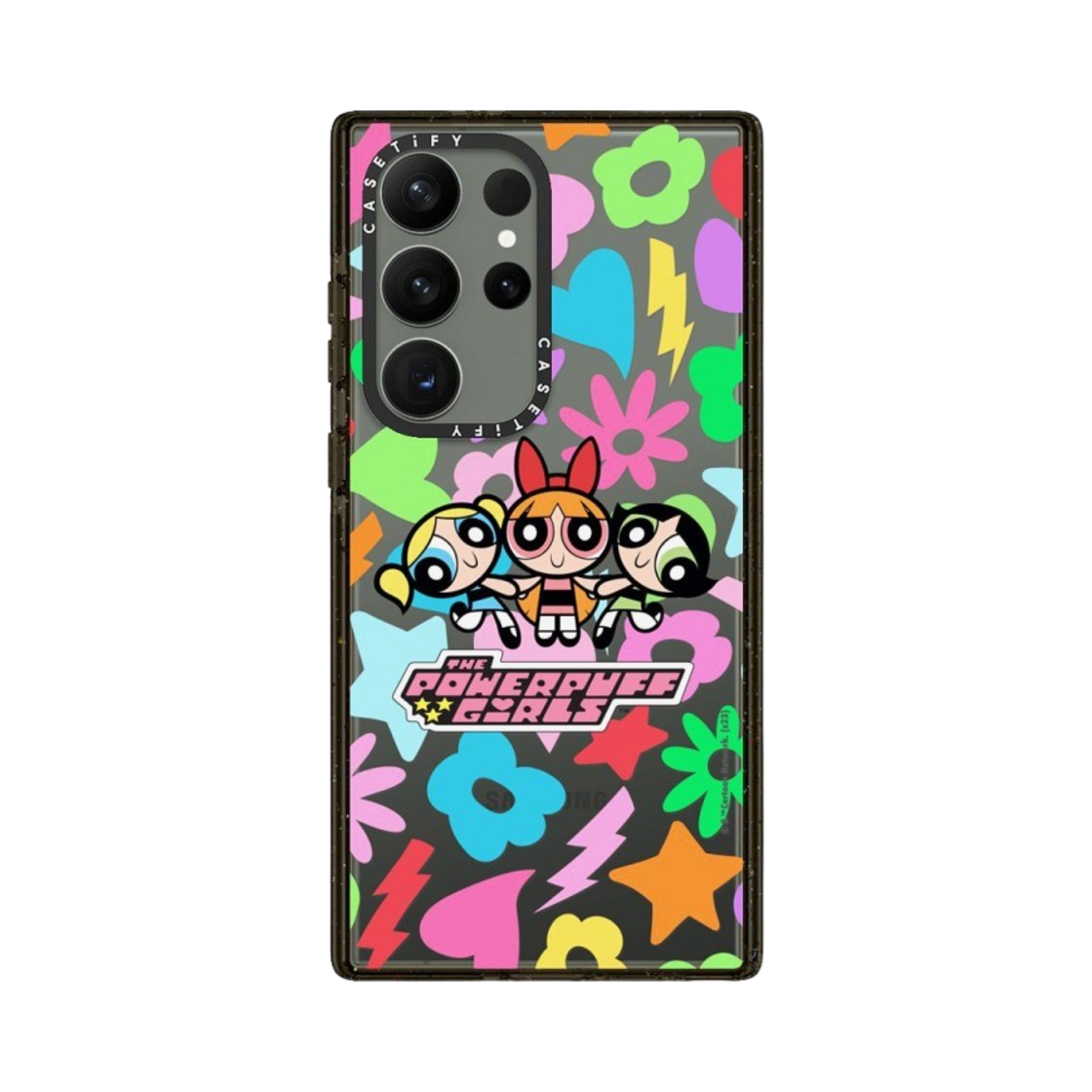 케이스티파이 x 파워퍼프걸 갤럭시 아이콘 임팩트 케이스 클리어 블랙(Casetify x The Powerpuff Girls Galaxy Icons Impact Case Clear Black) - 4