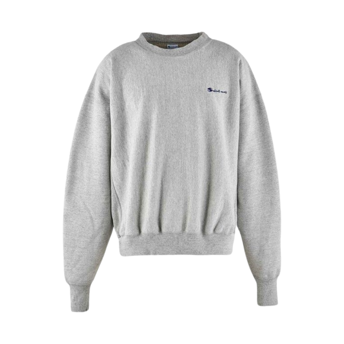 A23-0000-026 Saint Mxxxxxx Crewneck Sweat Logo Gray - 23AW