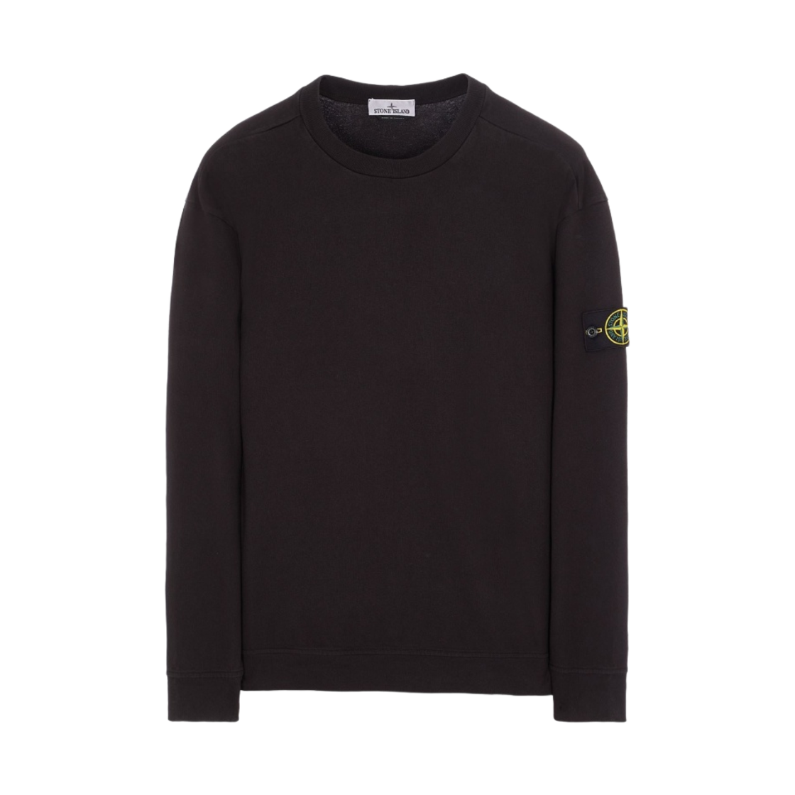 스톤 아일랜드 63750 헤비 코튼 플리스 가먼트 다이드 크루넥 스웨트셔츠 블랙 - 23SS(Stone Island 63750 Heavy Cotton Fleece Garment Dyed Crewneck Sweatshirt Black - 23SS) - 1