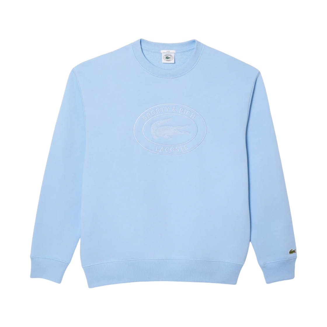 CR942PM Lacoste x Sporty & Rich Oval Logo Embroidered Crewneck Panorama
