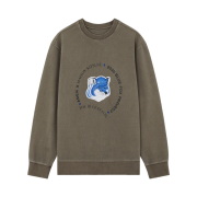 Maison Kitsune x Ader Error Triple Fox Head Sweatshirt Beige