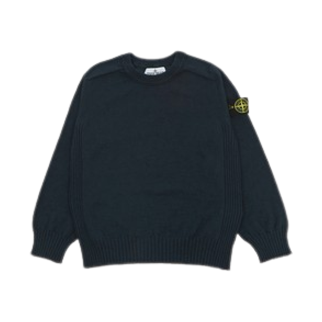 801661340-V0020 (Kids) Stone Island 61340 Cotton Fleece Crewneck Sweatshirt Navy Blue - 24SS